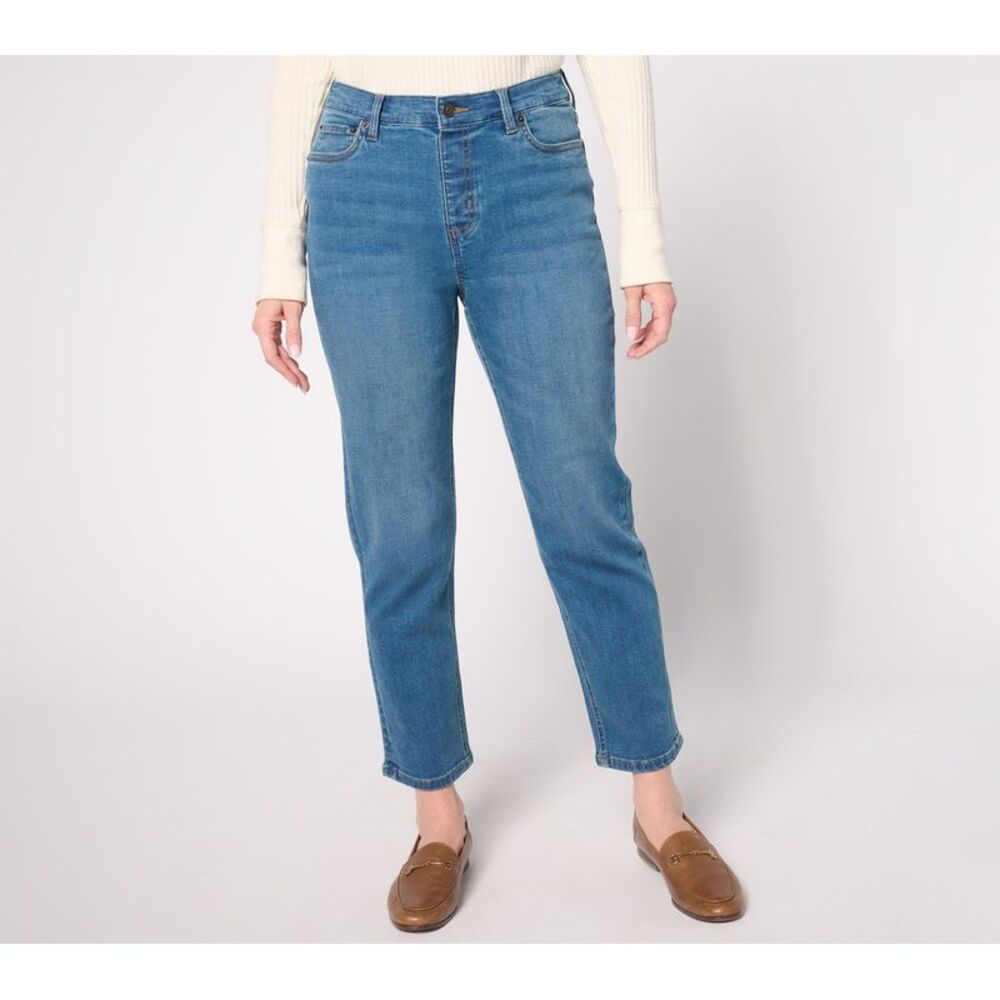 Liberare Women's Plus Sz Pants 22 Denim & Co. Indigo Easy '94 Fit Blue A675098